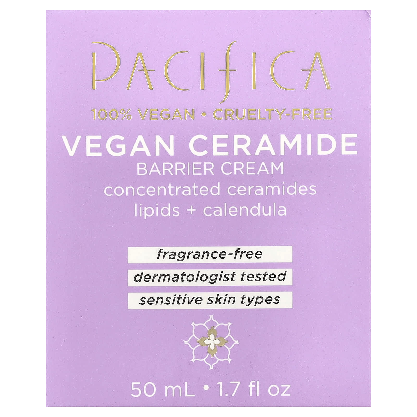 Pacifica, Vegan Ceramide Barrier Cream, 1.7 fl oz (50 ml)