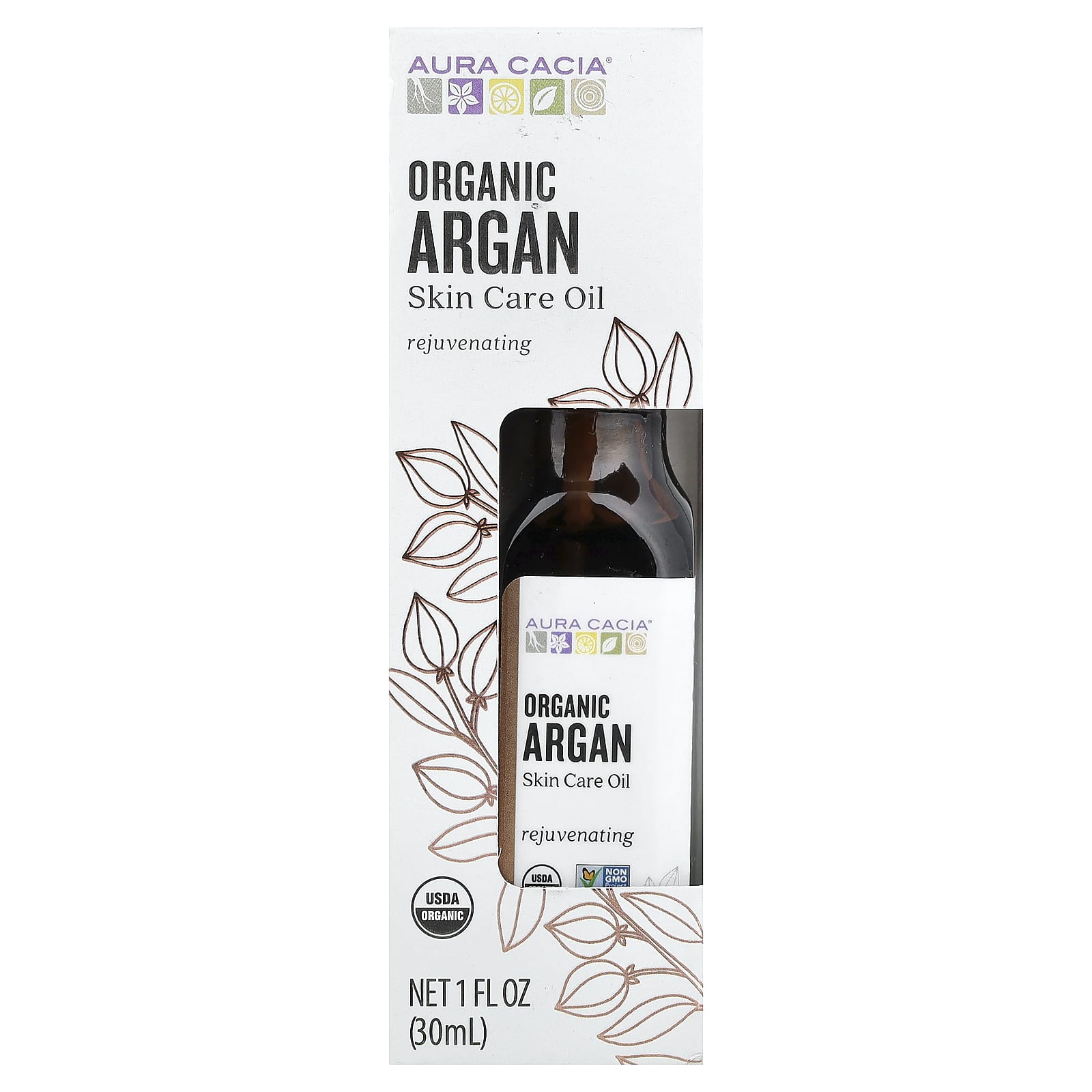 Aura Cacia, Skin Care Oil, Organic Argan, 1 fl oz (30 ml)