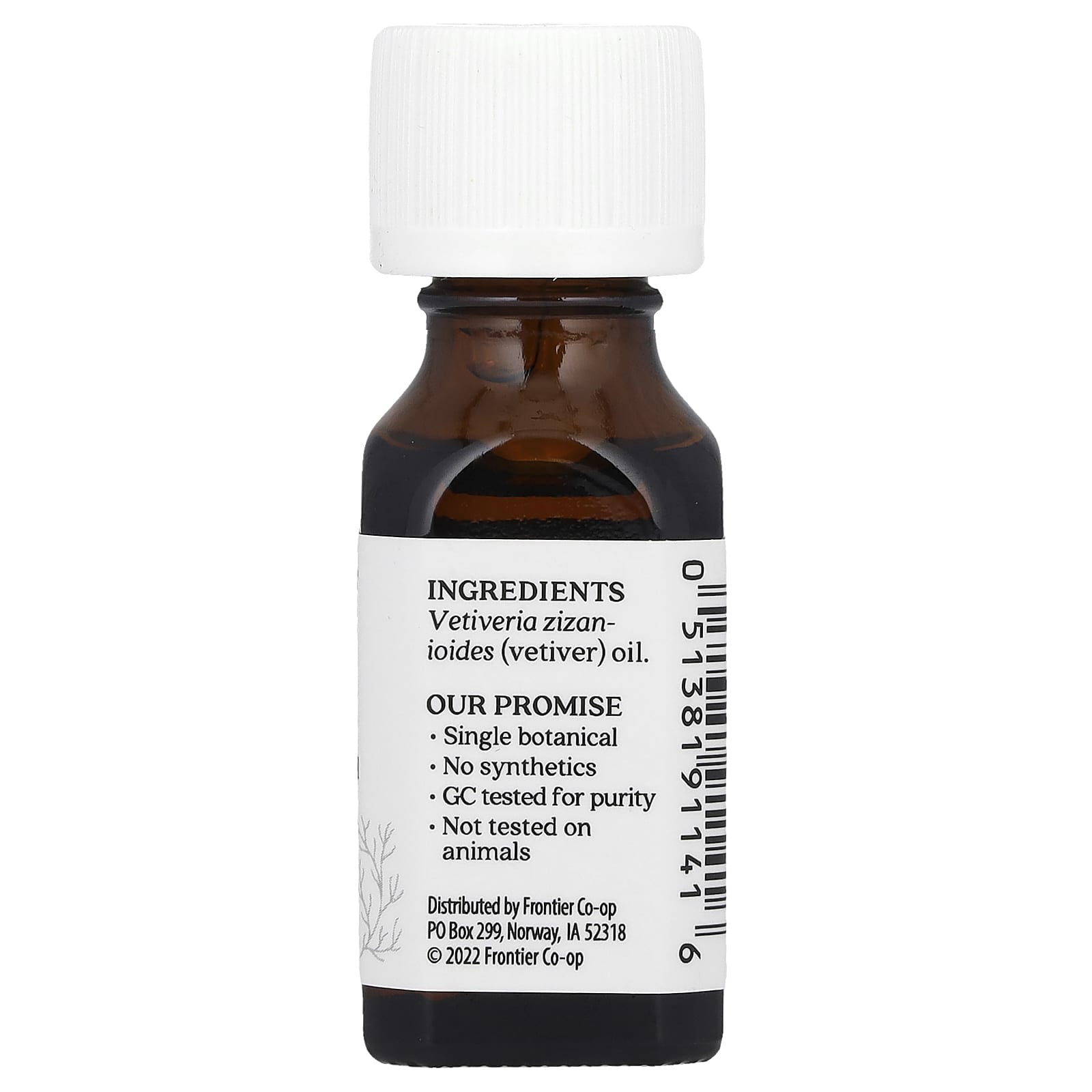 Aura Cacia, Pure Essential Oil, Vetiver, 0.5 fl oz (15 ml)