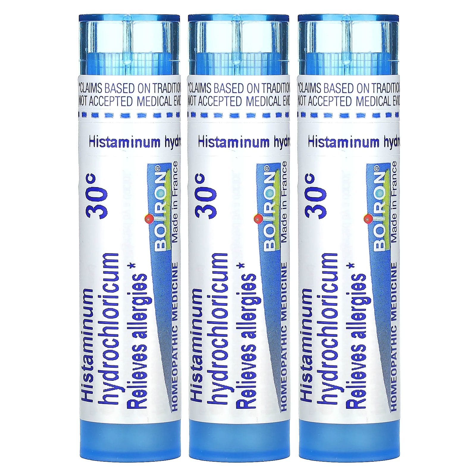Boiron, Histaminum Hydrochloricum 30C, 3 Tubes, 80 Meltaway Pellets Each