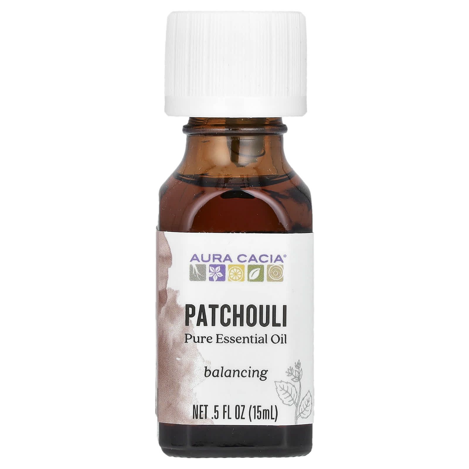 Aura Cacia, Pure Essential Oil, Patchouli, 0.5 fl oz (15 ml)
