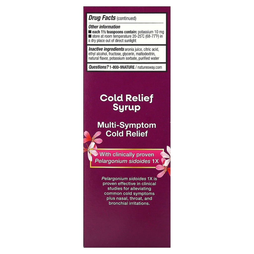 Nature's Way, Cold Relief Syrup, Umcka, Cherry , 8 fl oz (240 ml)