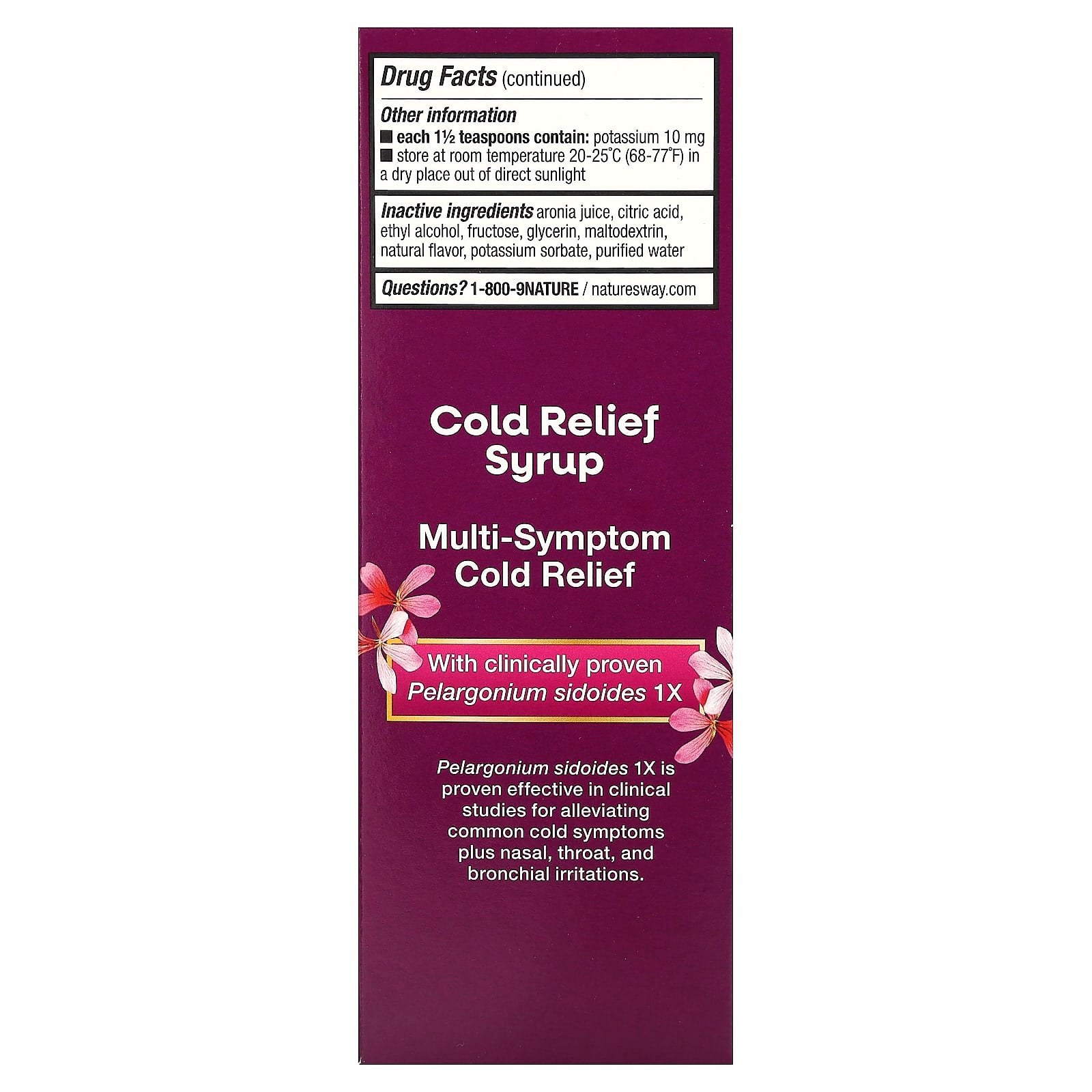 Nature's Way, Cold Relief Syrup, Umcka, Cherry , 8 fl oz (240 ml)