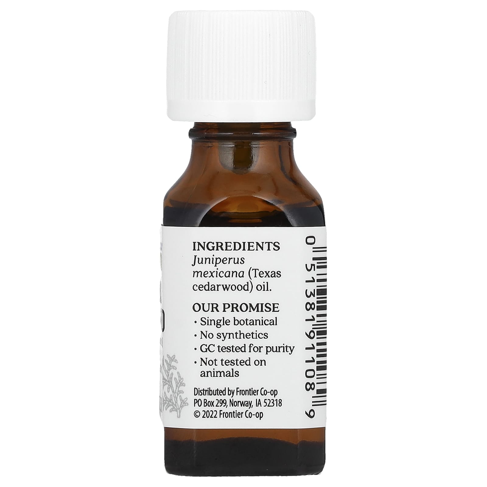 Aura Cacia, Pure Essential Oil, Texas Cedarwood, 0.5 fl oz (15 ml)