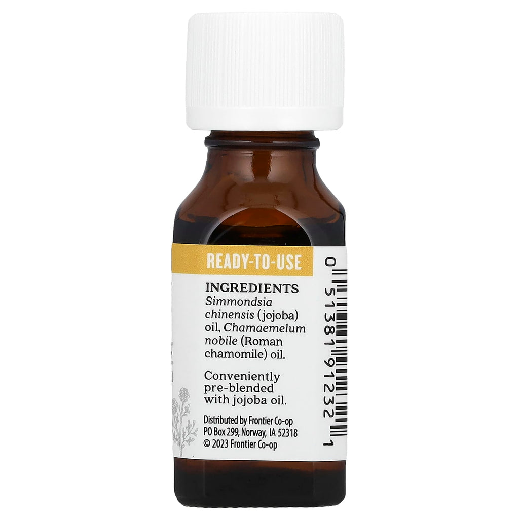 Aura Cacia, Pure Essential Oil In Jojoba Oil, Roman Chamomile, 0.5 fl oz (15 ml)
