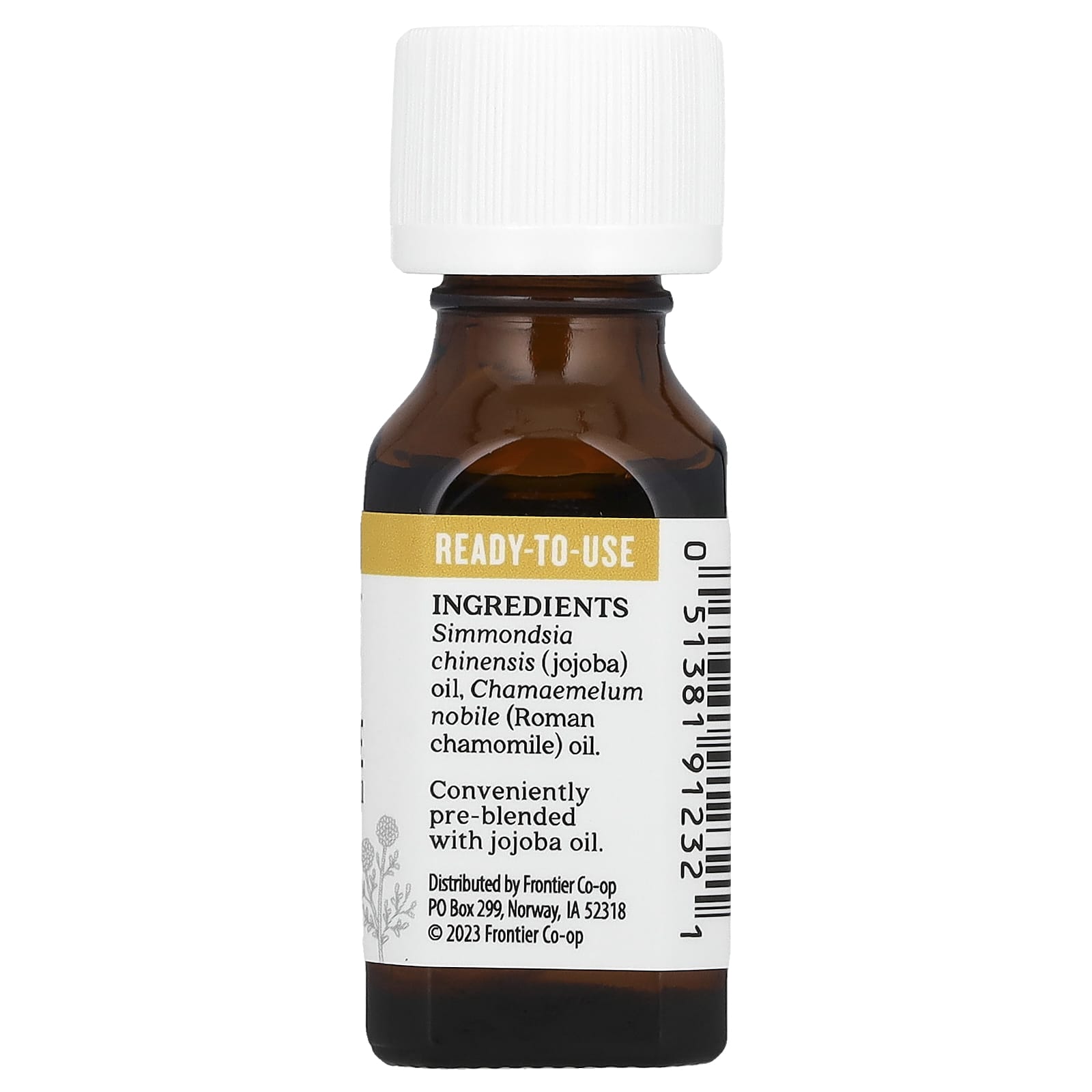 Aura Cacia, Pure Essential Oil In Jojoba Oil, Roman Chamomile, 0.5 fl oz (15 ml)