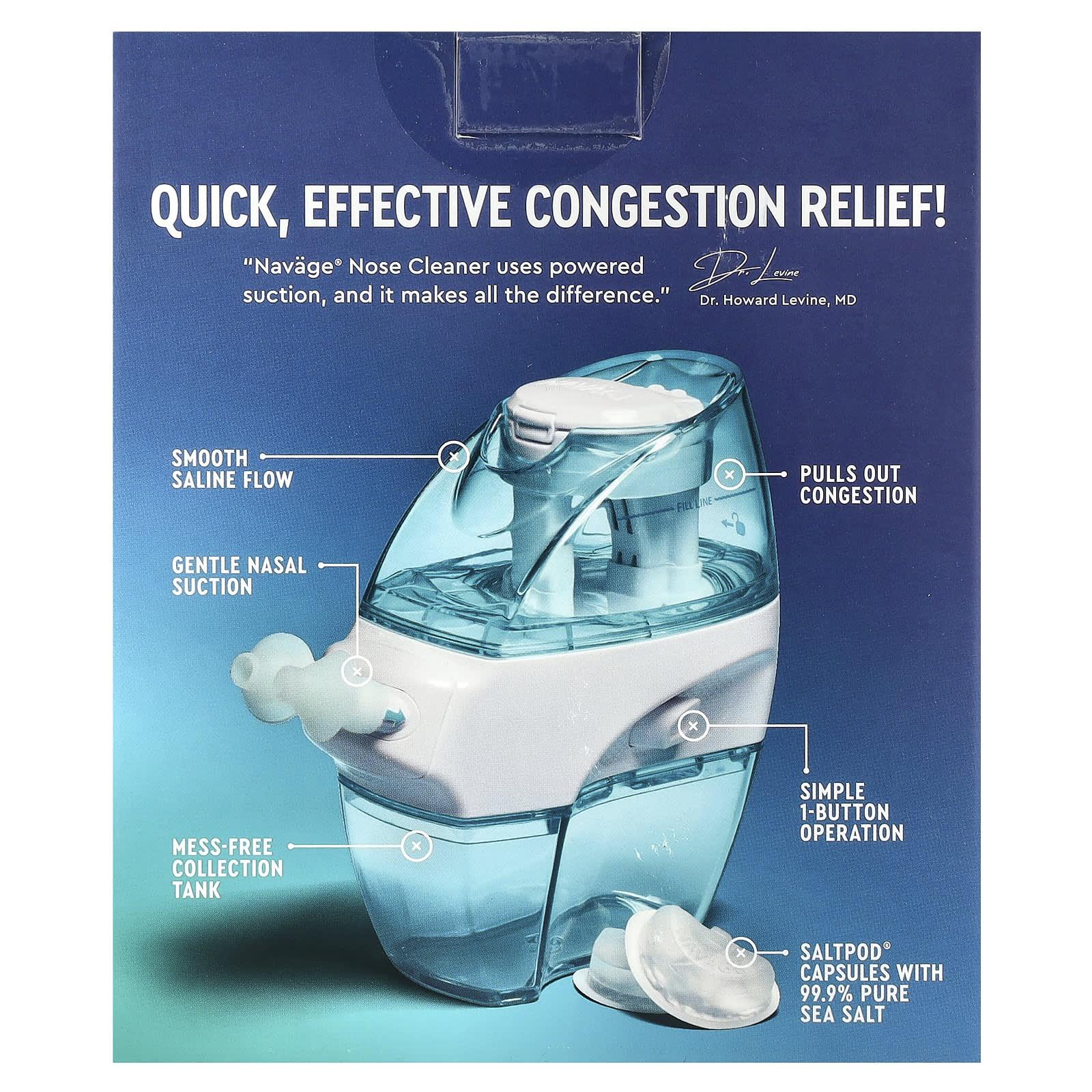 Navage, Nasal Care, Nose Cleaner Starter Kit, 1 Kit