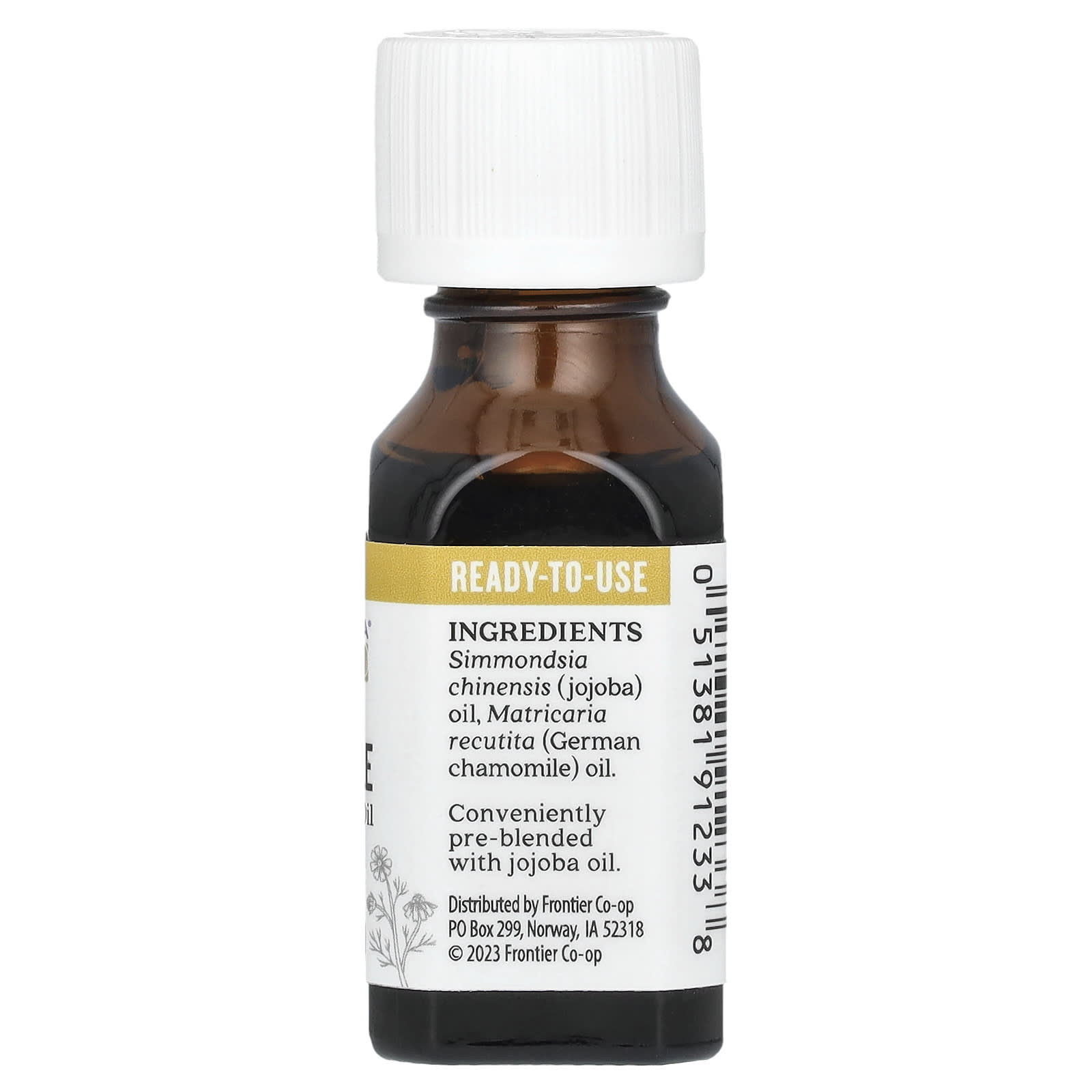 Aura Cacia, Pure Essential Oil in Jojoba Oil, German Chamomile, 0.5 fl oz (15 ml)