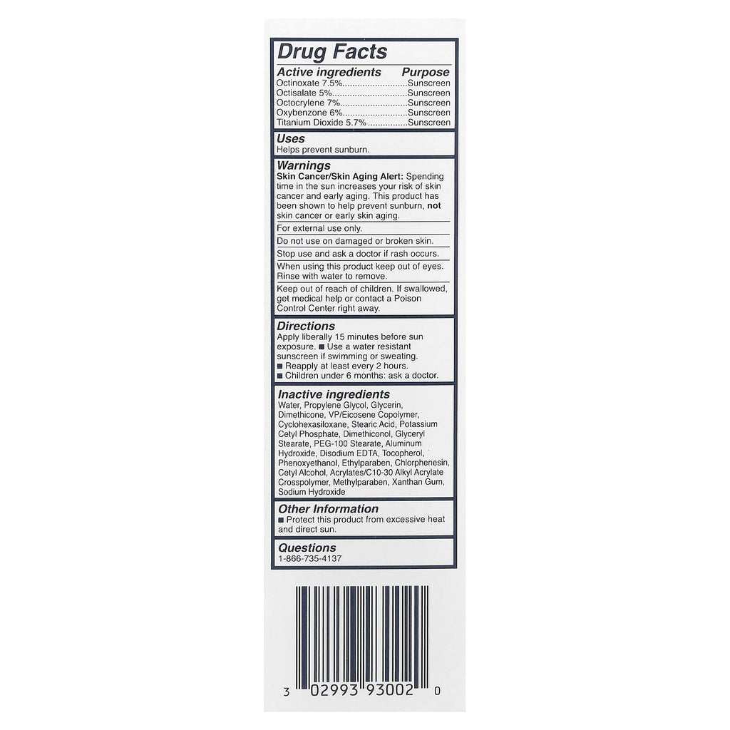 Cetaphil, Daily Facial Moisturizer, Sunscreen, SPF 50, Fragrance Free, 1.7 fl oz (50 ml)