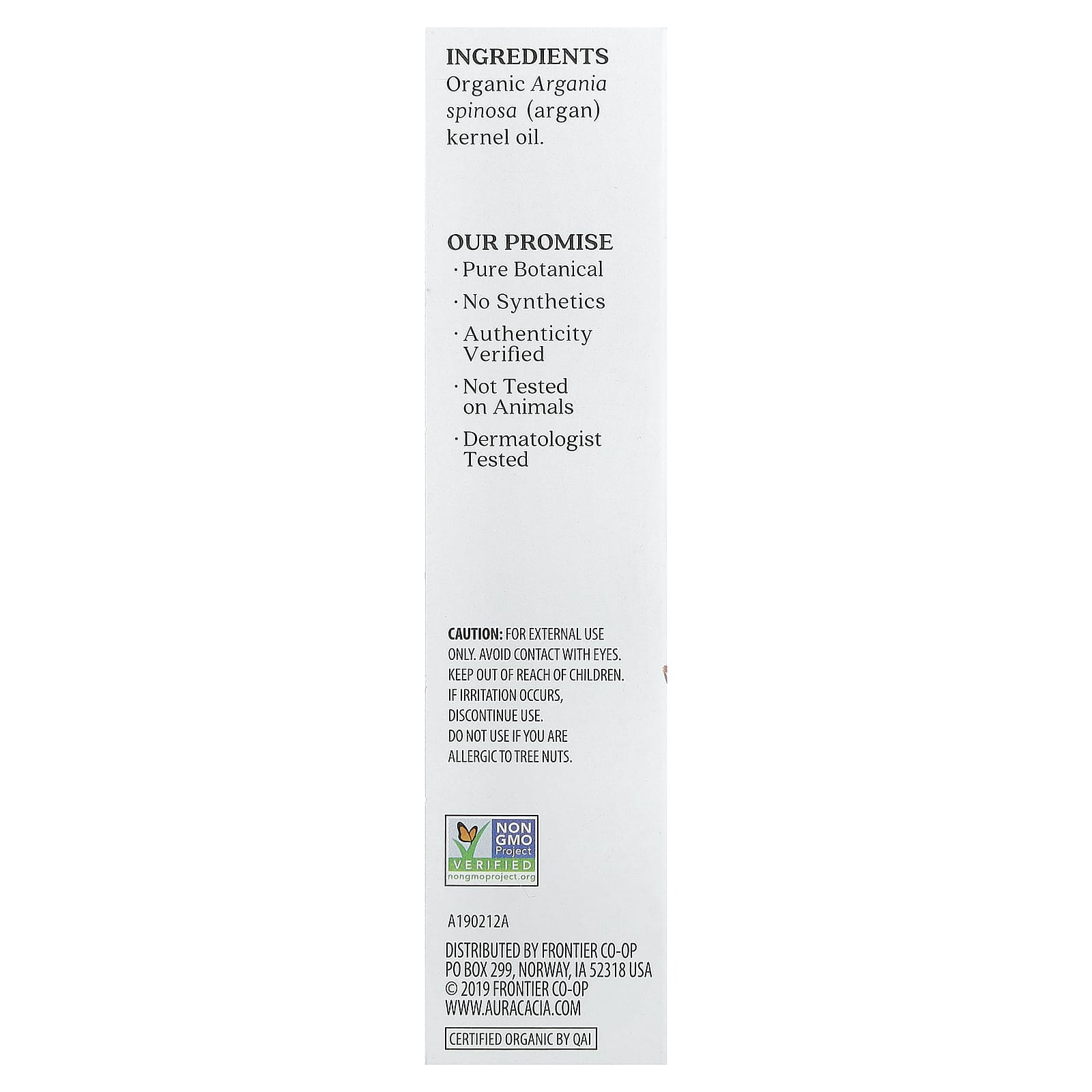 Aura Cacia, Skin Care Oil, Organic Argan, 1 fl oz (30 ml)