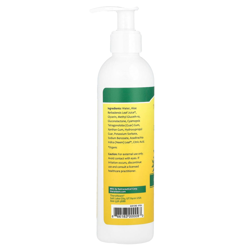 Organix South, TheraNeem®, Neem Leaf & Aloe Gel, Gentle Therapé, Fragrance Free, 8 fl oz (240 ml)