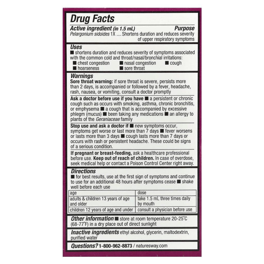 Nature's Way, Umcka®, Cold Relief Drops, Ages 13+, 1 fl oz (30 ml)
