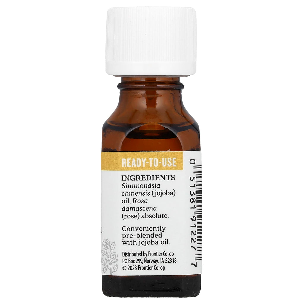 Aura Cacia, Pure Essential Oil in Jojoba Oil, Rose Absolute, 0.5 fl oz (15 ml)