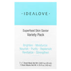 Idealove, Superfood Skin Savior Variety Pack, 7 Beauty Sheet Masks, 0.68 fl oz (20 ml) Each