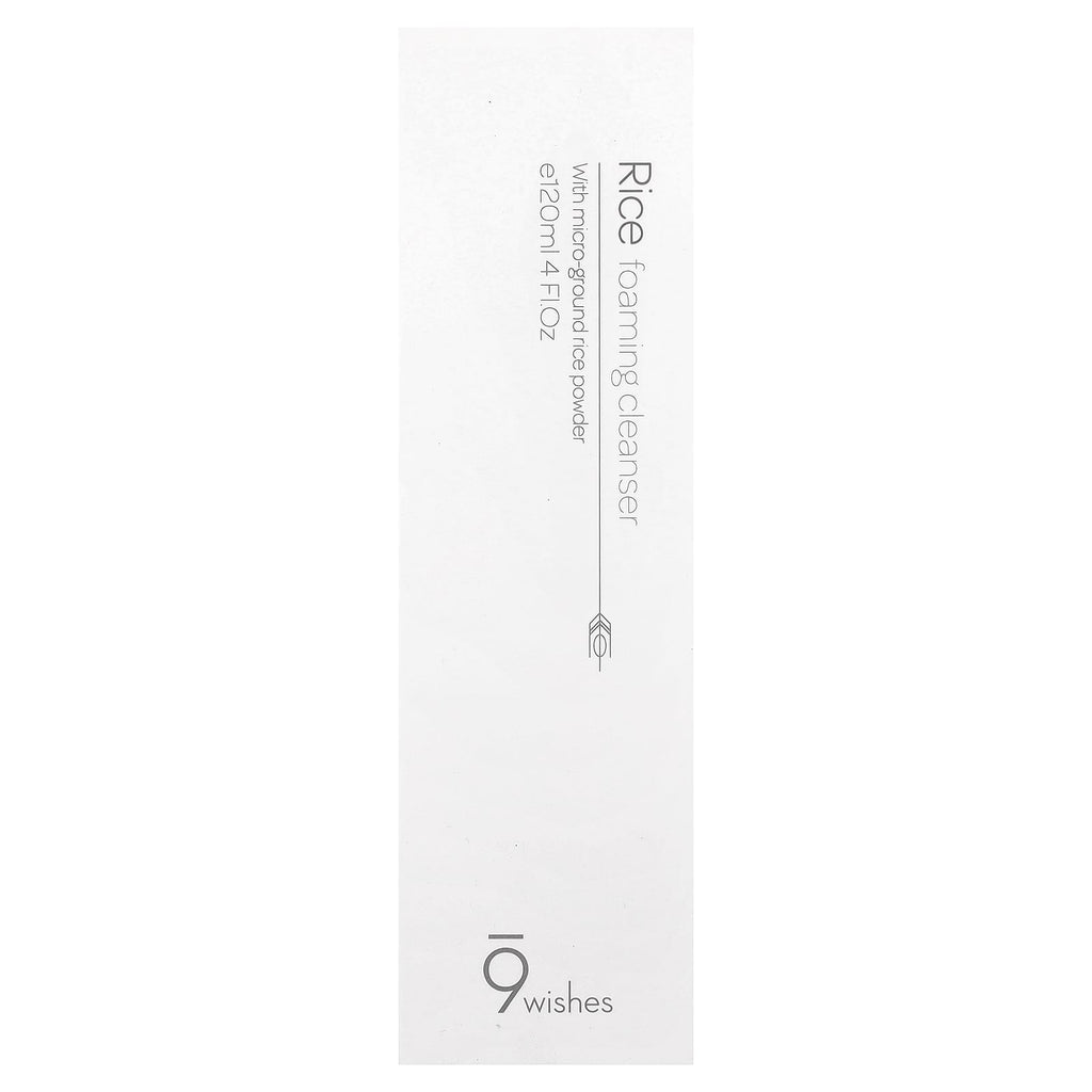 9Wishes, Rice Foaming Cleanser, 4 fl oz (120 ml)