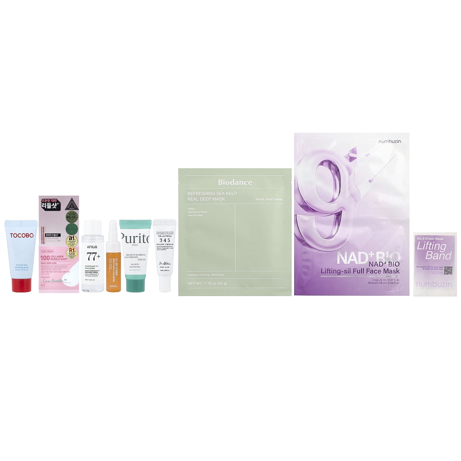 iHerb Exclusive, Korean Glow Up Beauty Bag, 8 Piece Set