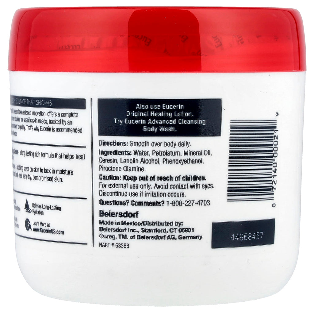 Eucerin, Original Healing Cream, Extremely Dry, Compromised Skin, Fragrance Free, 16 oz (454 g)