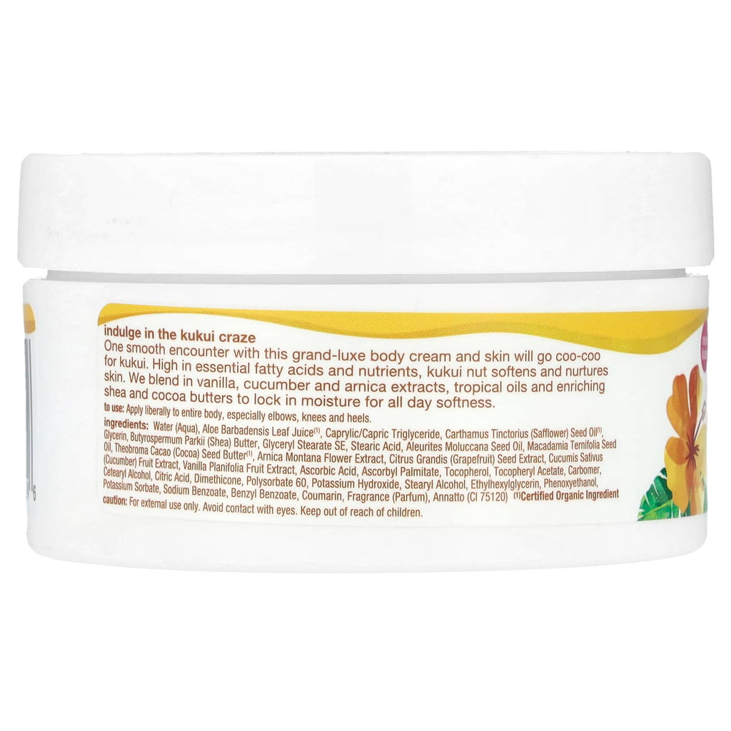 Alba Botanica, Hawaiian Body Cream, Kukui Nut, 6.5 oz (184 g)