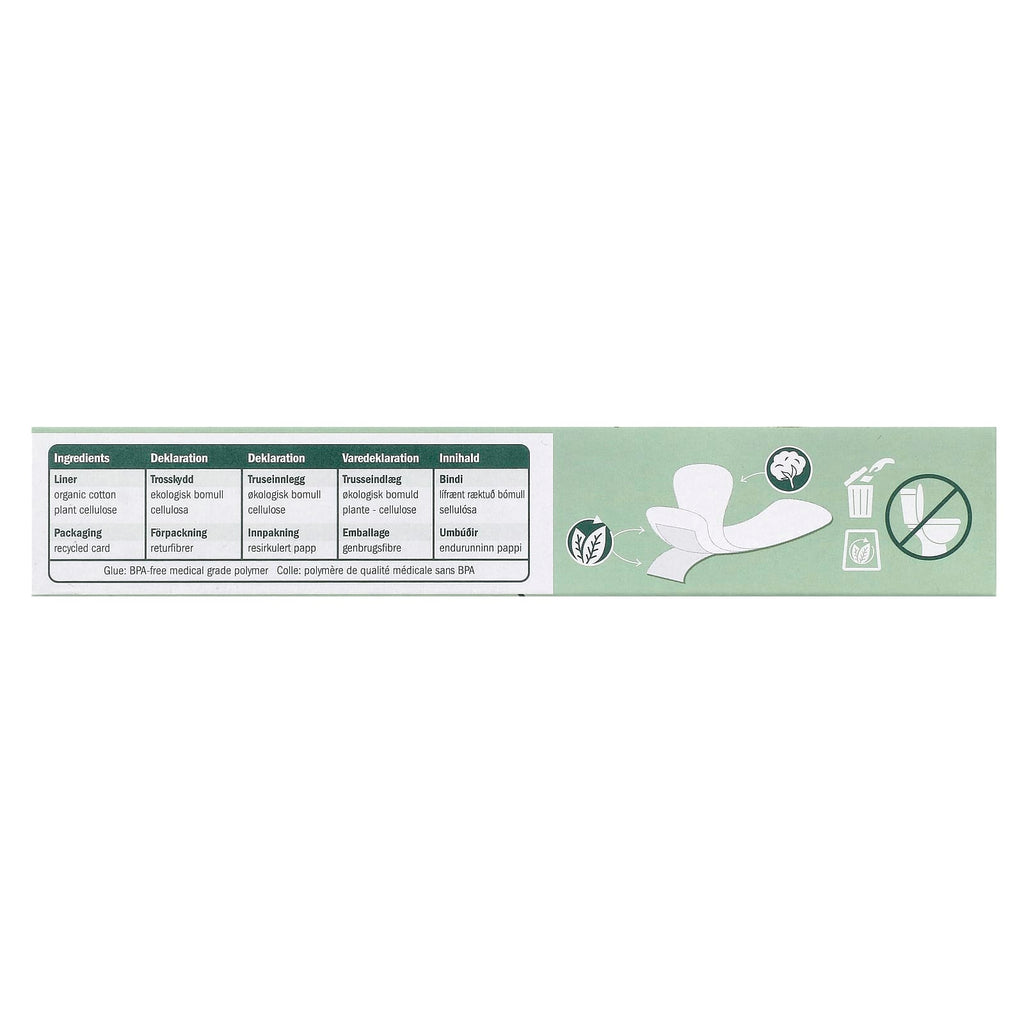 Natracare, Organic Cotton Panty Liners, Ultra Thin, 22 Liners