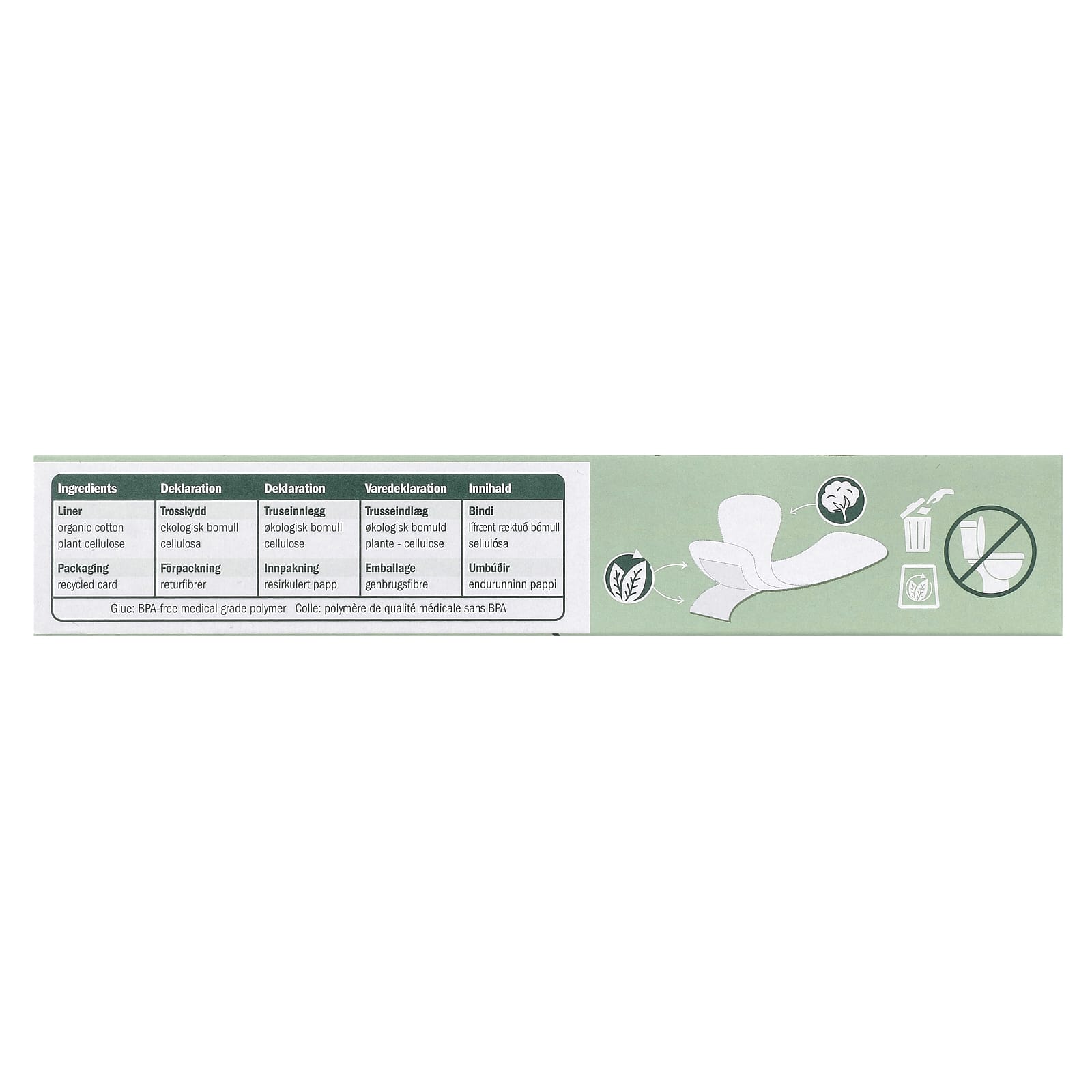 Natracare, Organic Cotton Panty Liners, Ultra Thin, 22 Liners