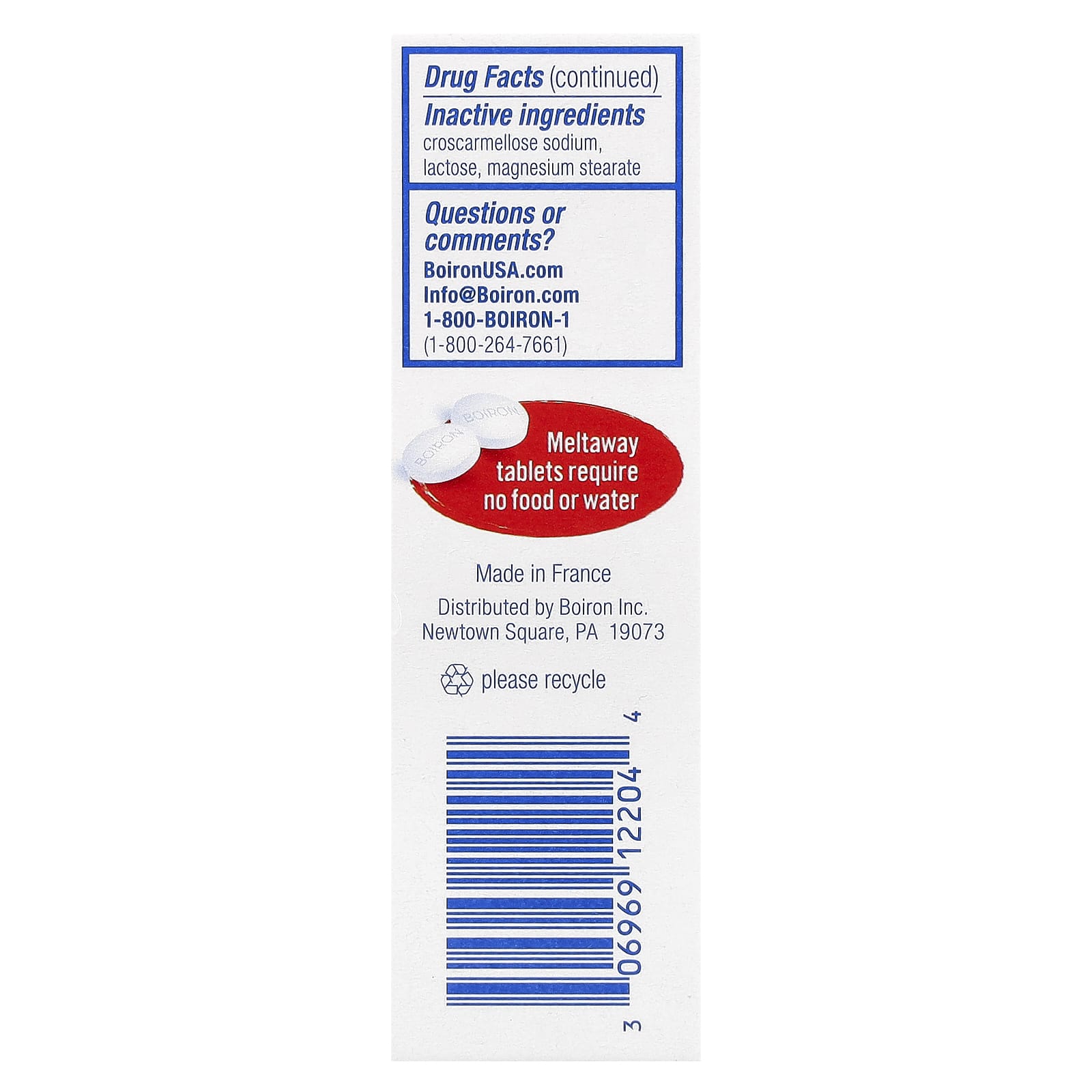 Boiron, HemCalm®, Unflavored, 60 Meltaway Tablets