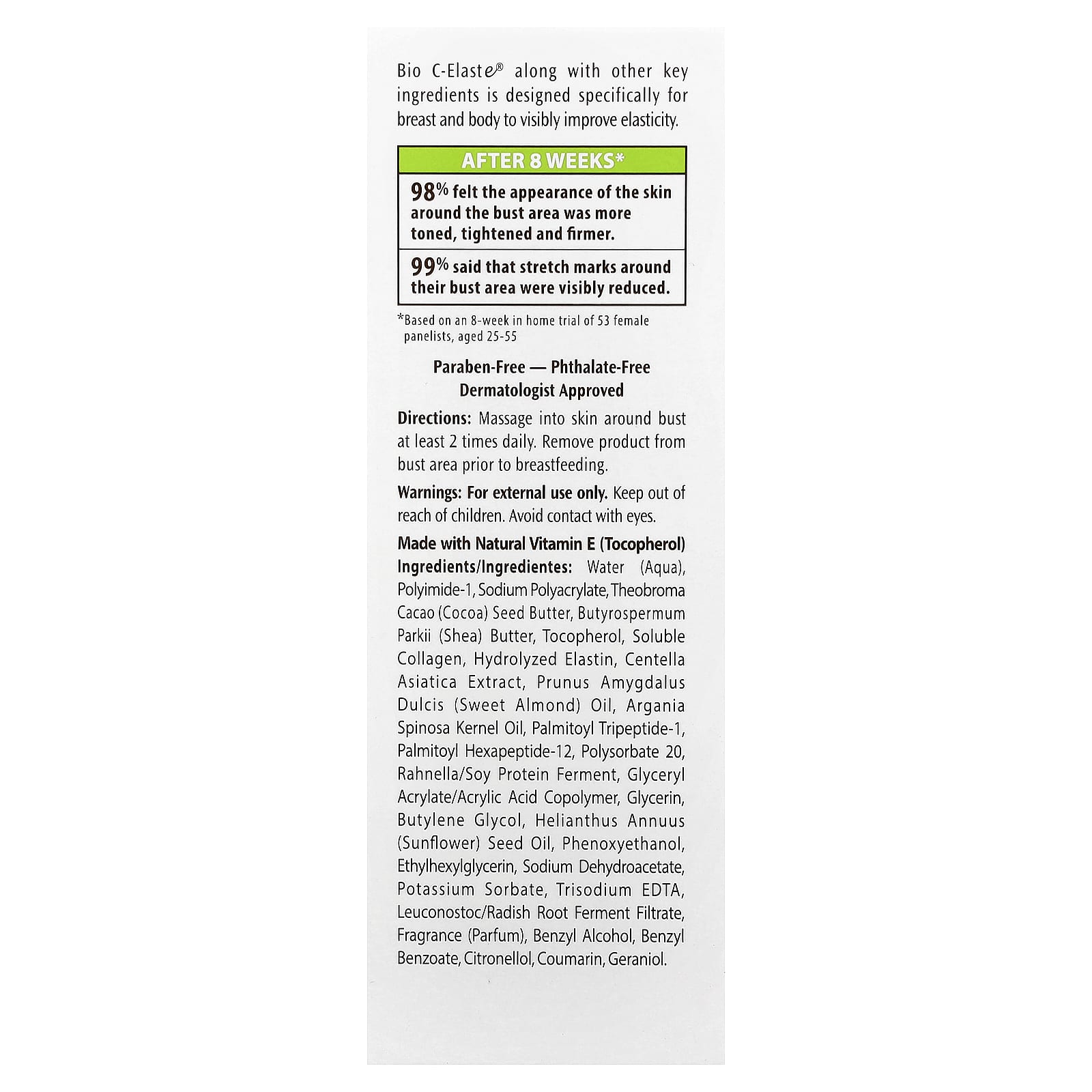 Palmer's, Cocoa Butter Formula® with Vitamin E, Bust Cream, 4.4 oz (125 g)