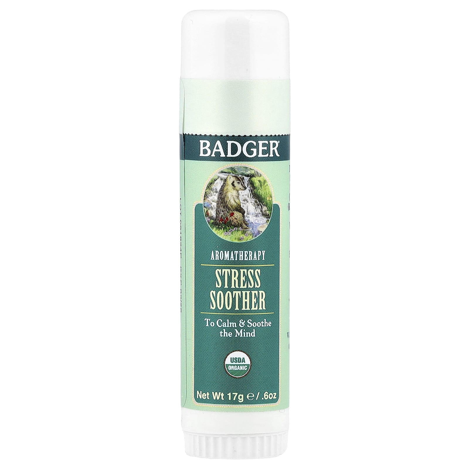 Badger, Aromatherapy, Stress Soother, Tangerine & Rosemary, 0.60 oz (17 g)