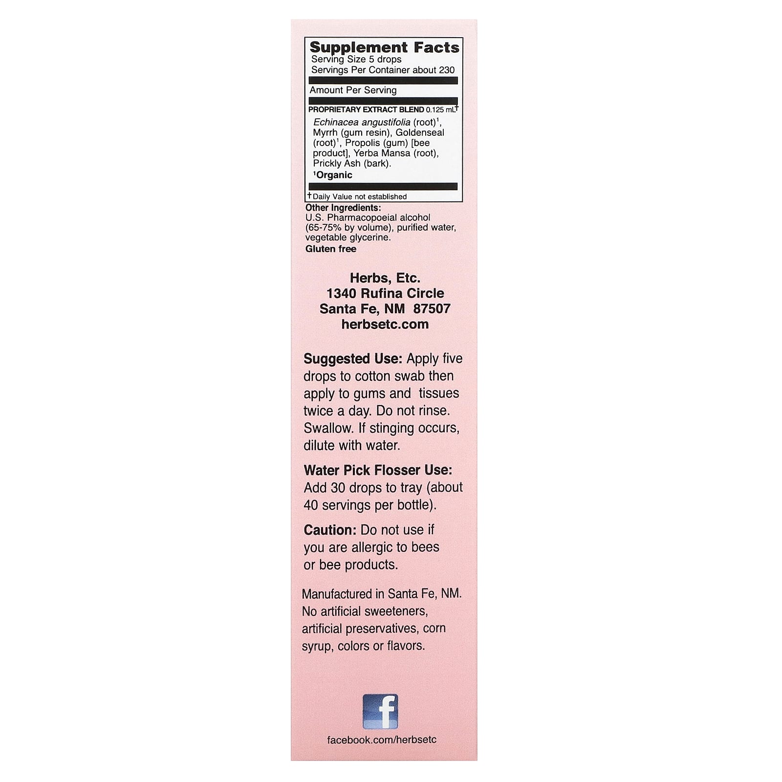 Herbs Etc., Mouth Tonic, 1 fl oz (30 ml)