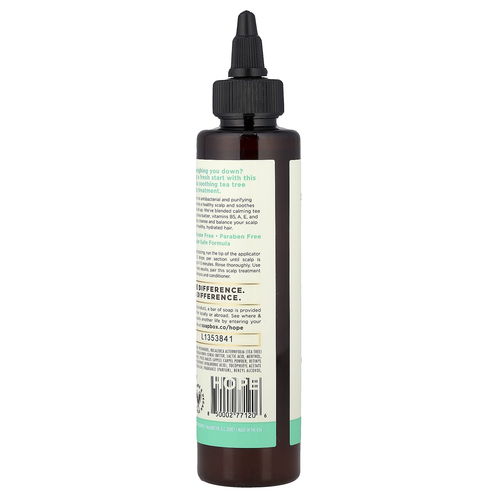 Soapbox, Soothing Scalp Treatment, Tea Tree, 5 fl oz (147 ml)