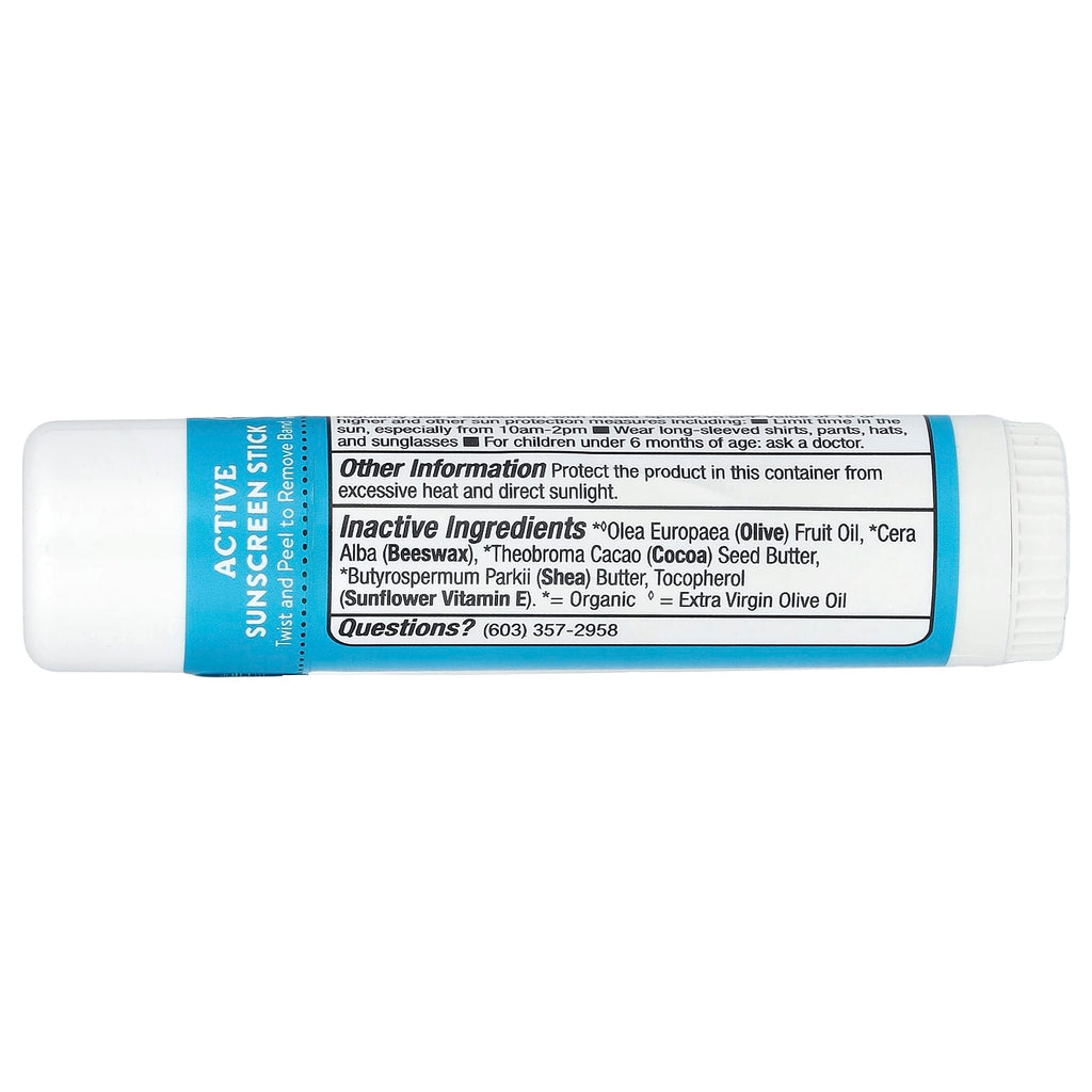 Badger, Active Sunscreen Stick, SPF 35, Unscented, 0.65 oz (18.4 g)