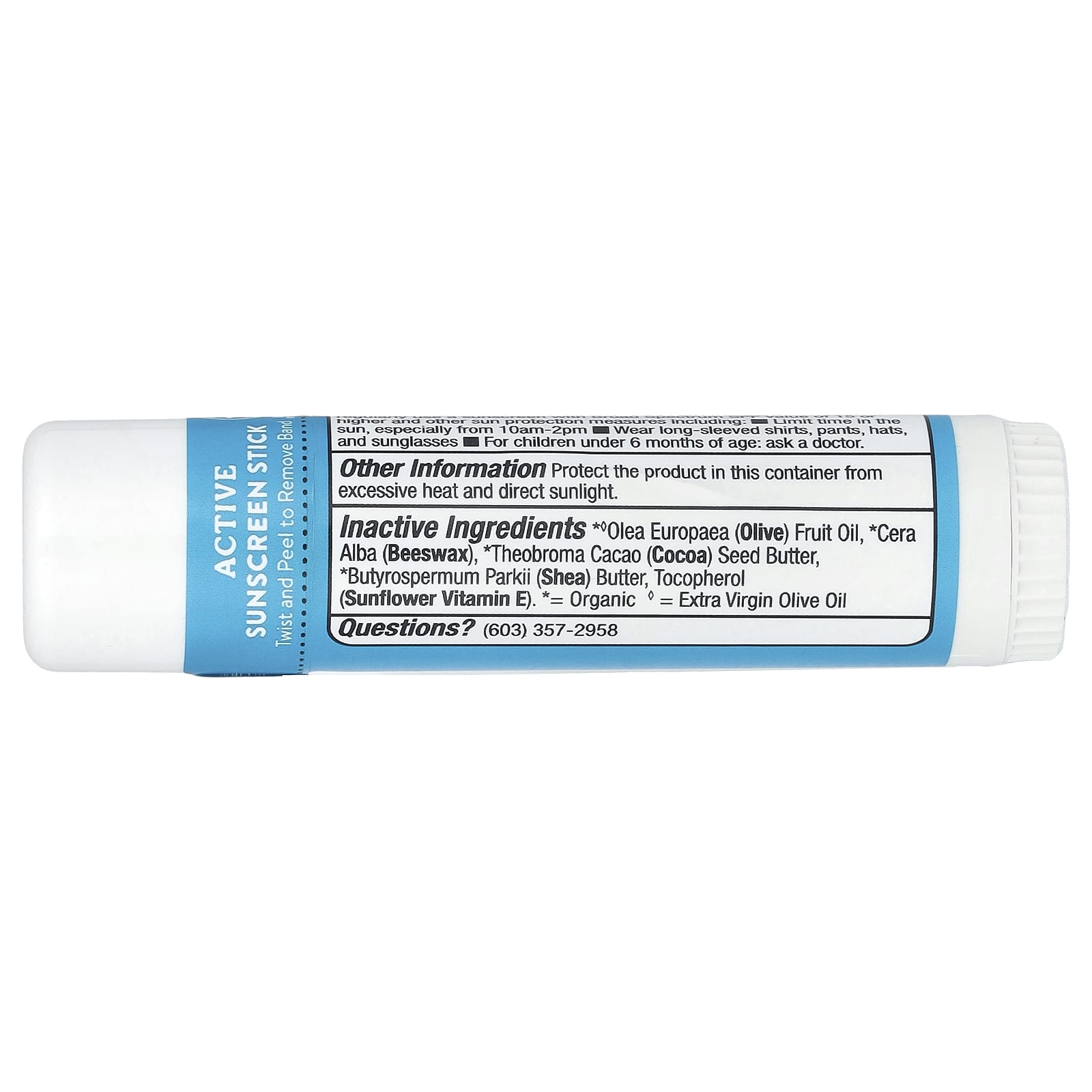 Badger, Active Sunscreen Stick, SPF 35, Unscented, 0.65 oz (18.4 g)