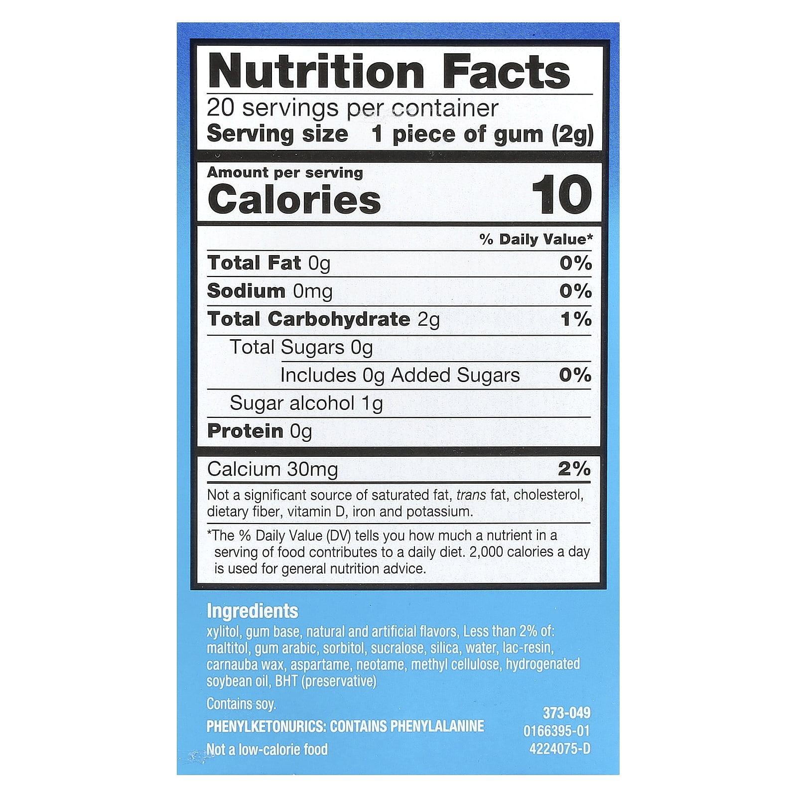 Act, Dry Mouth Moisturizing Gum with Xylitol, Soothing Mint, 20 Pieces