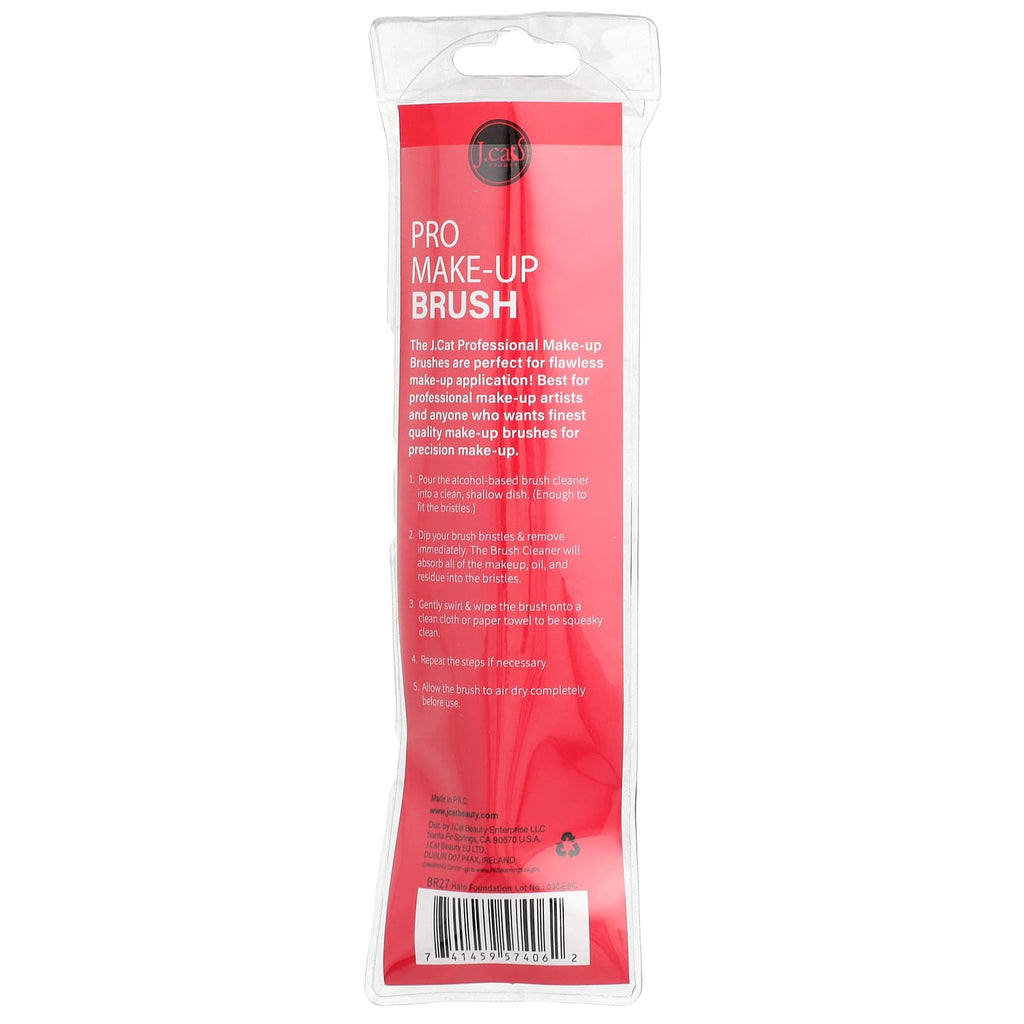 J.Cat Beauty, Pro Make-Up Brush, BR27 Halo Foundation, 1 Count