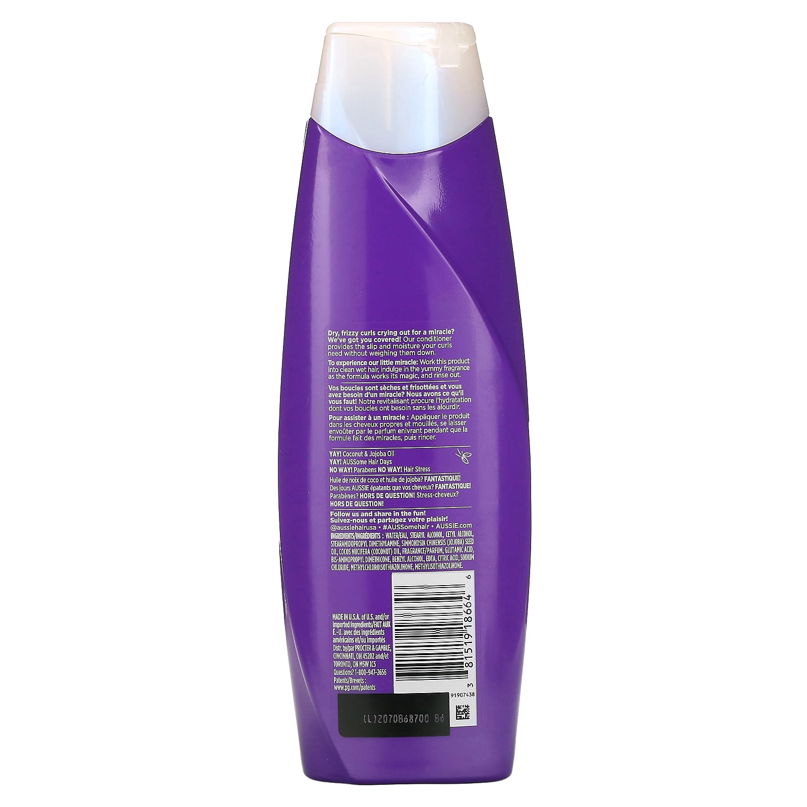 Aussie, Miracle Curls, Conditioner With Coconut & Jojoba Oil, 12.1 fl oz (360 ml)