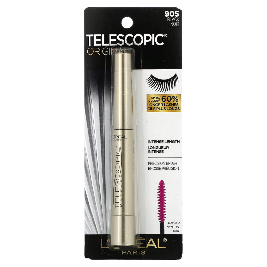 L'Oréal, Telescopic® Original Mascara, 905 Black, 0.27 fl oz (8 ml)