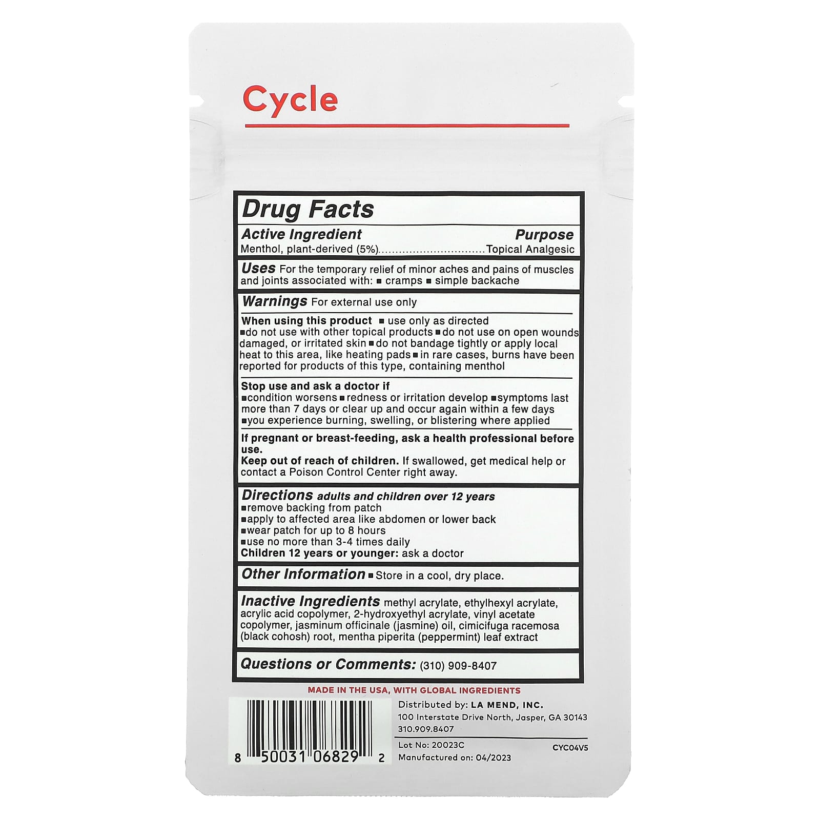 The Good Patch, Cycle Patch, 4 Patches