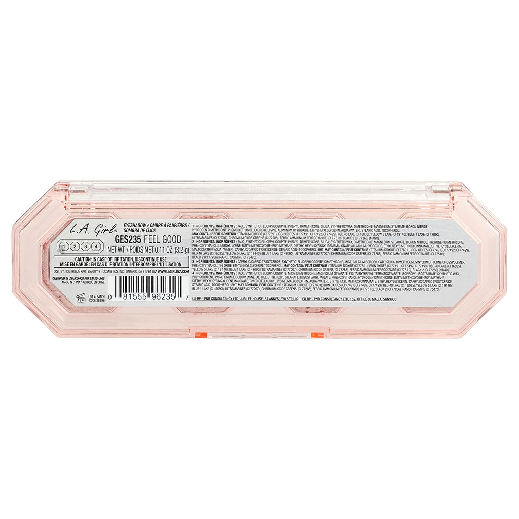 L.A. Girl, 4 Play Eyeshadow Palette, GES235 Feel Good, 0.11 oz (3.2 g)