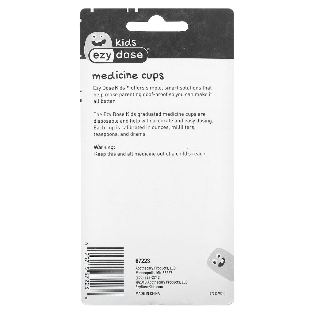 Ezy Dose, Kids, Medicine Cups, 10 Cups, 1 oz (30 ml)