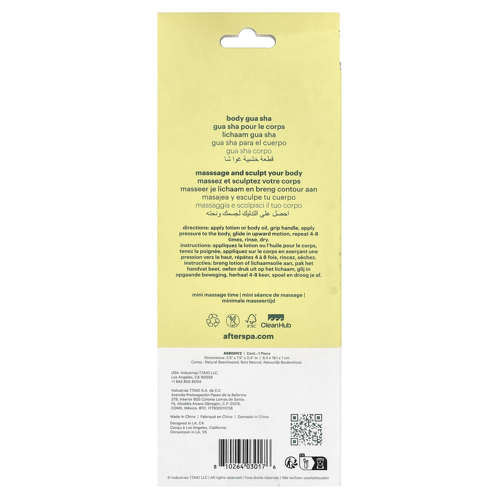 AfterSpa, Body Gua Sha, 1 Count
