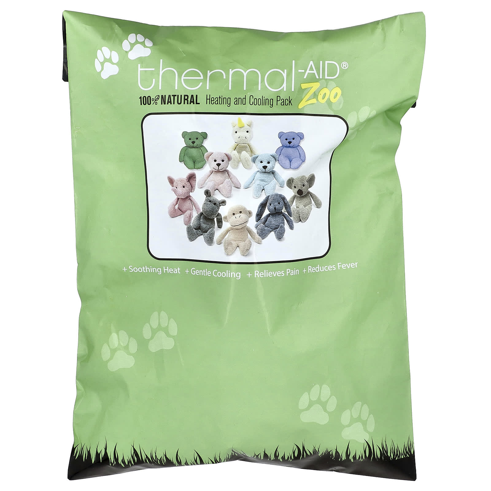 Thermal Aid, Heating and Cooling Pack, Zoo Pink Bear, Bella, 1 Count