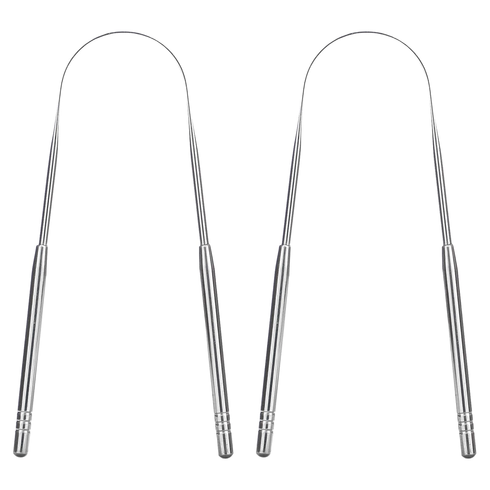 basicConcepts, Stainless Steel Tongue Scrapers, 2 Pack