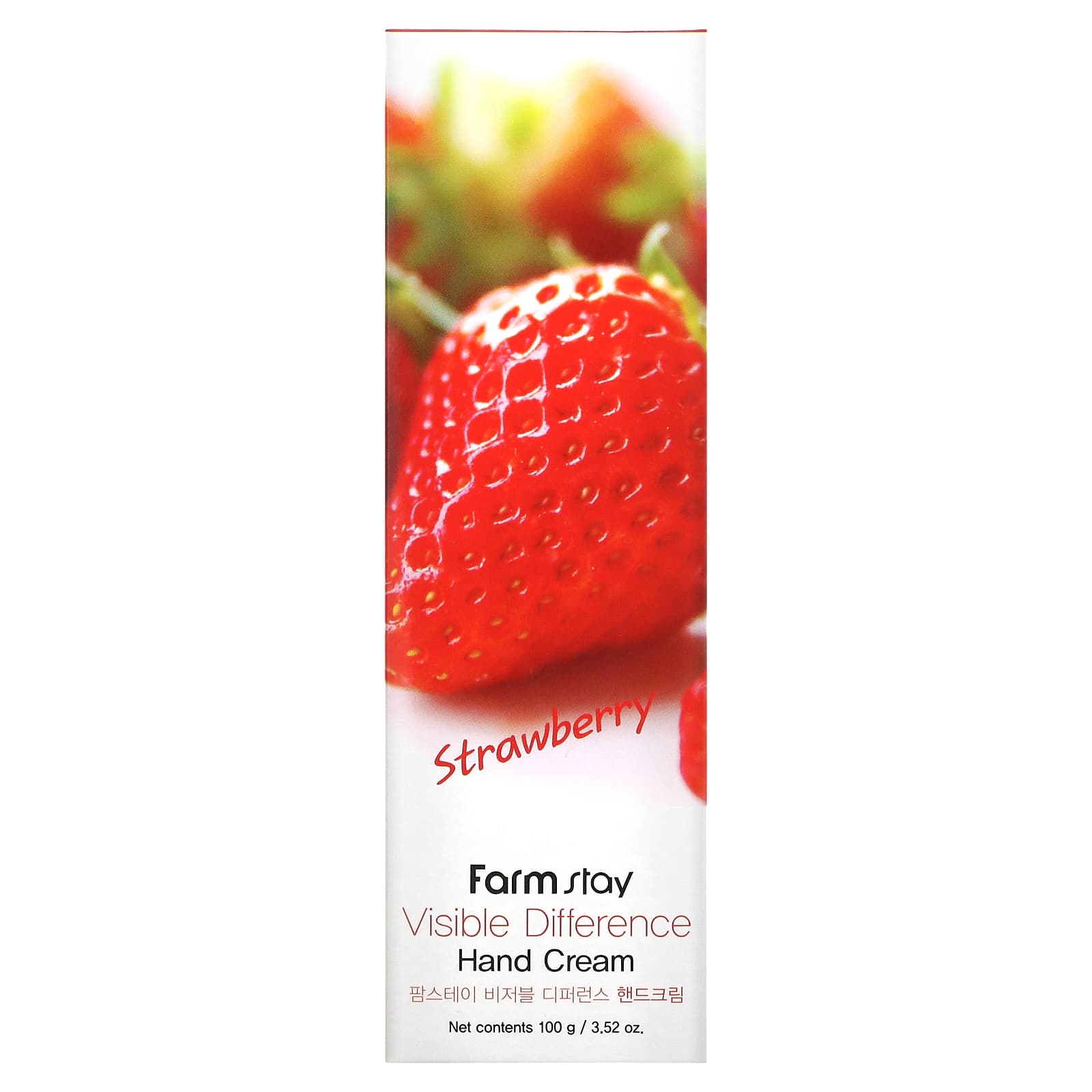 Farmstay, Visible Difference Hand Cream, Strawberry, 3.52 oz (100 g)