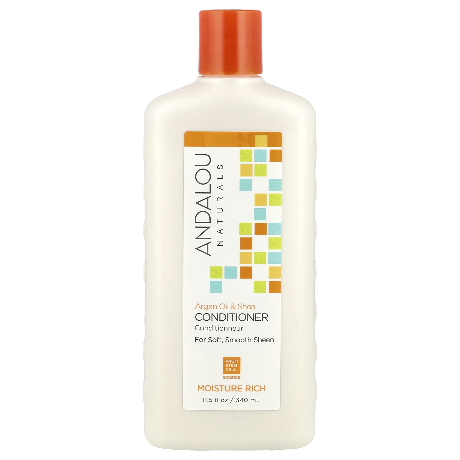 Andalou Naturals, Conditioner, Moisture Rich, Argan Oil & Shea, For Soft, Smooth Sheen, 11.5 fl oz (340 ml)
