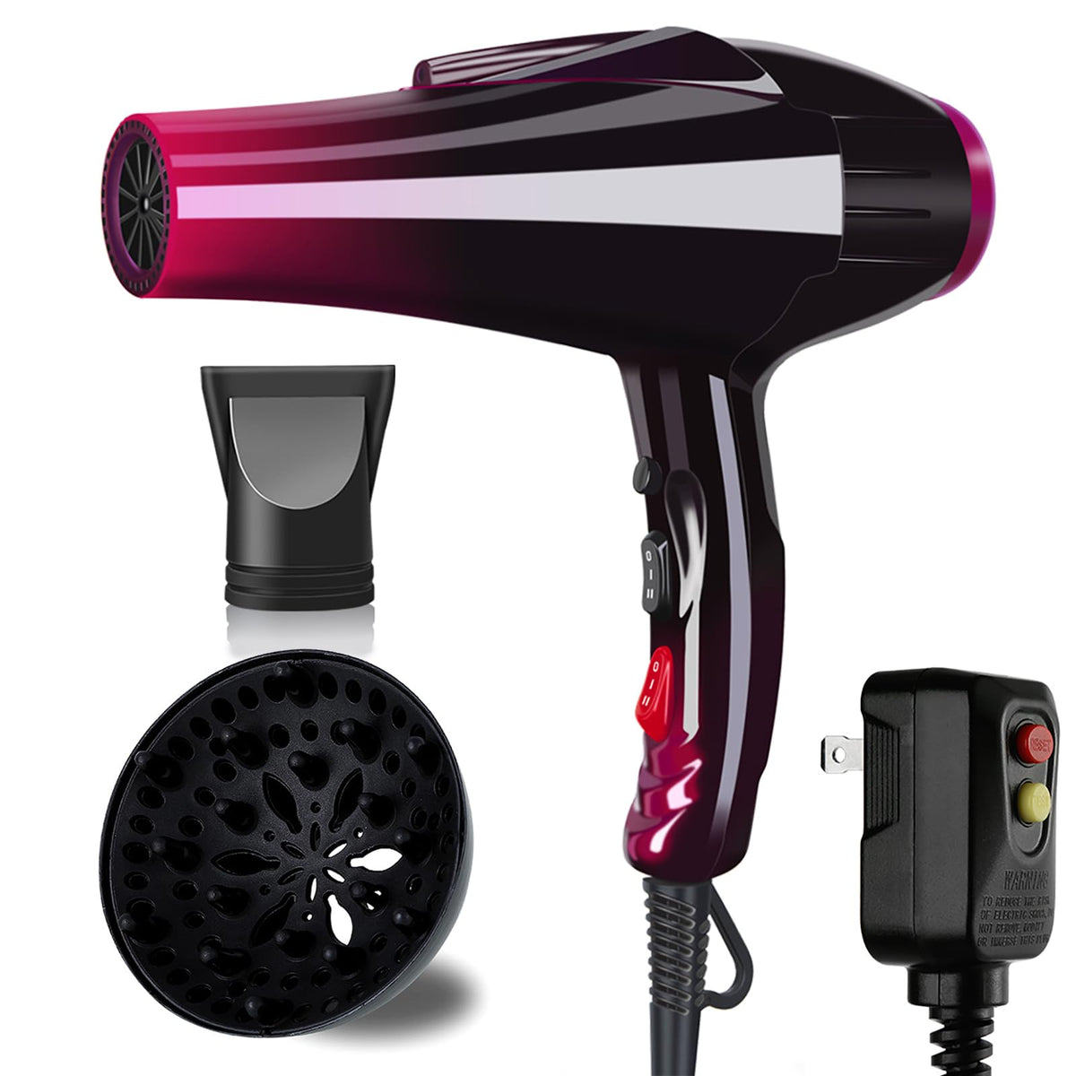 Mannice 3500W Professional Ionic Hair Dryer with Ceramic Tourmaline