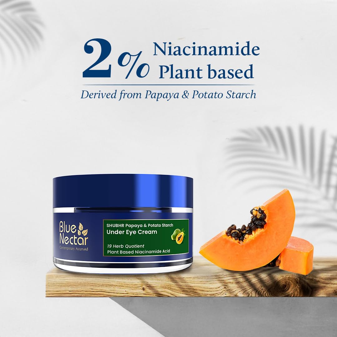 Blue Nectar Ayurvedic Under Eye Cream with Papaya & Potato