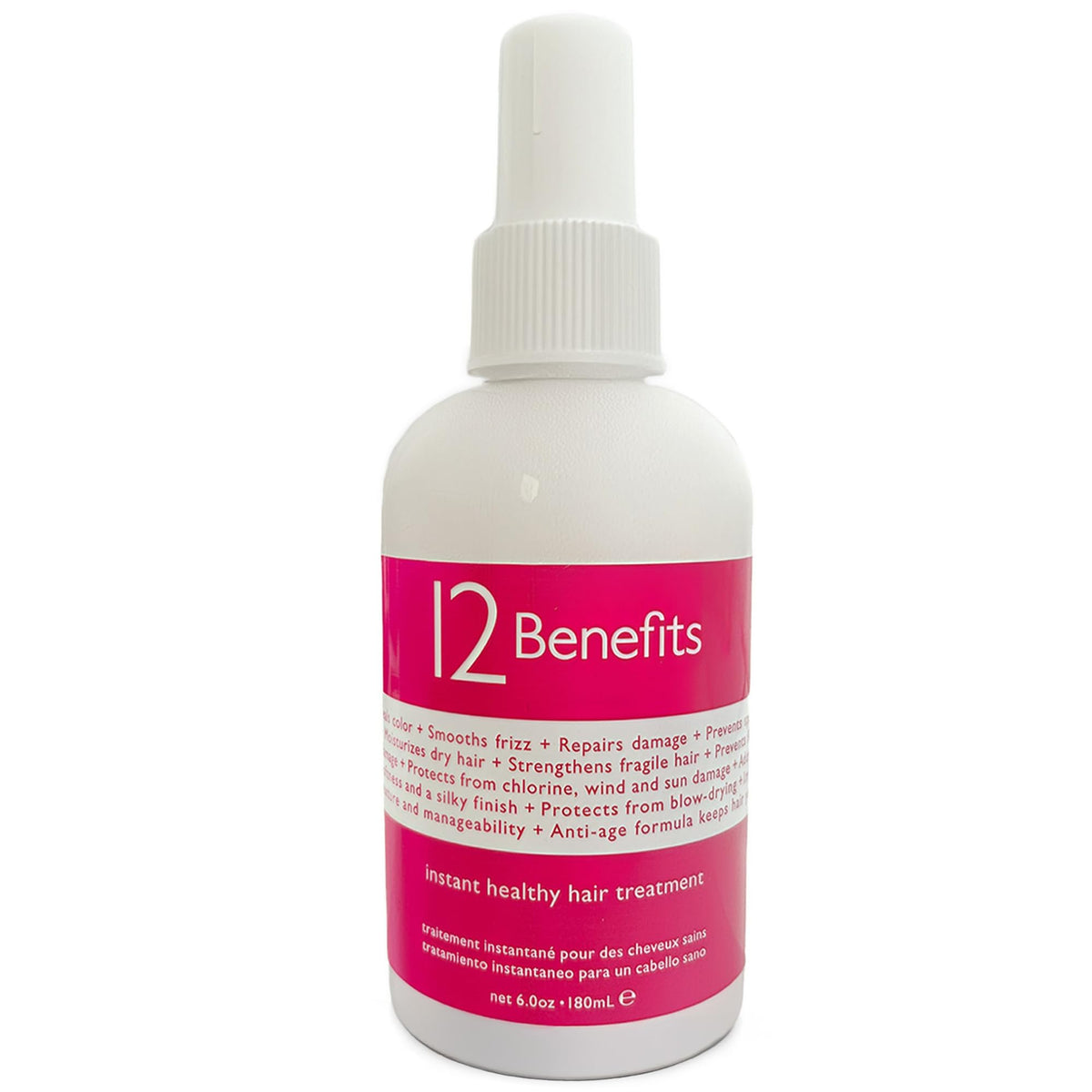 12 Benefits Leave-In Conditioner Spray, Heat Protectant & Detangler