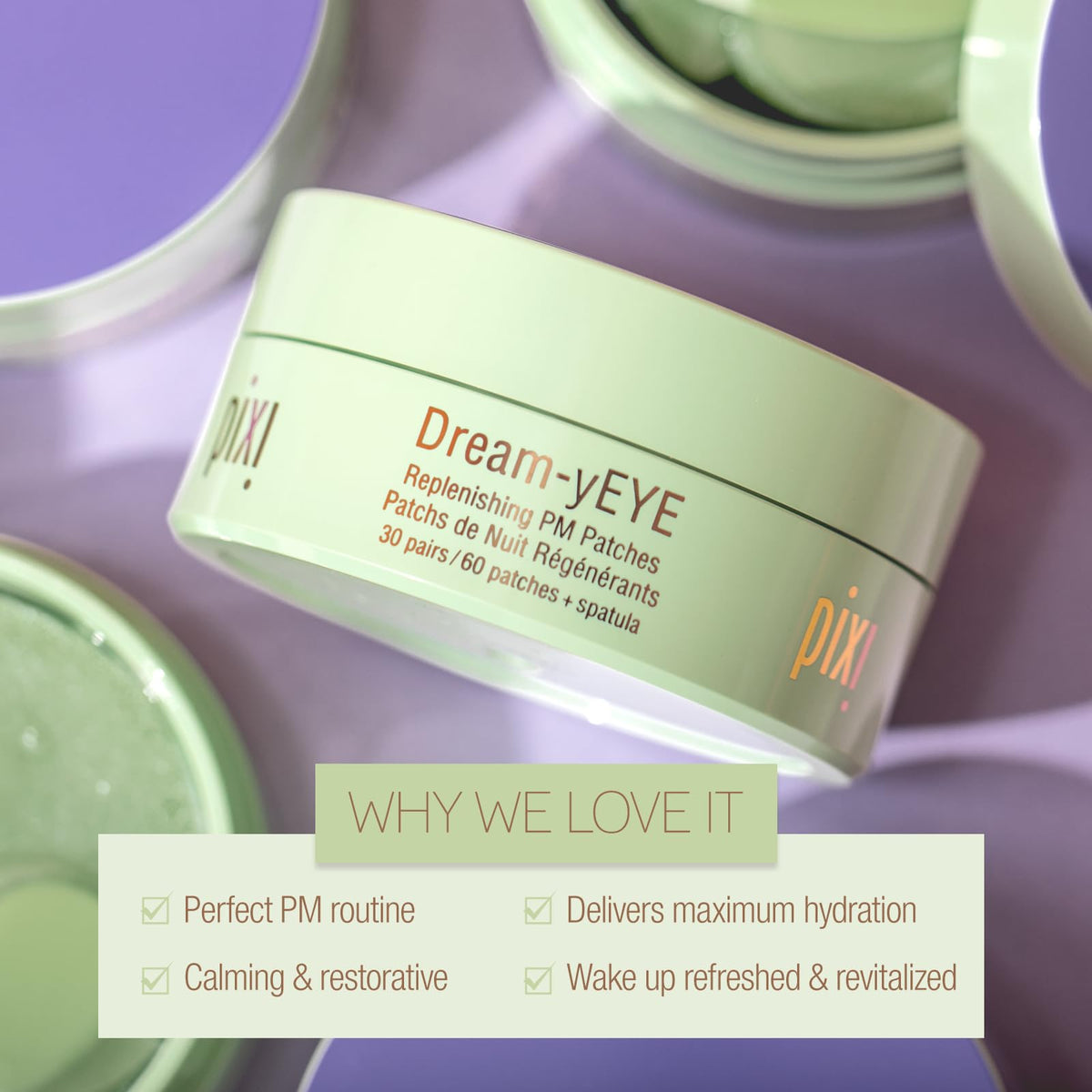 Pixi Beauty Dream-yEYE Calming Hydrogel Under-Eye Patches with Ceramides