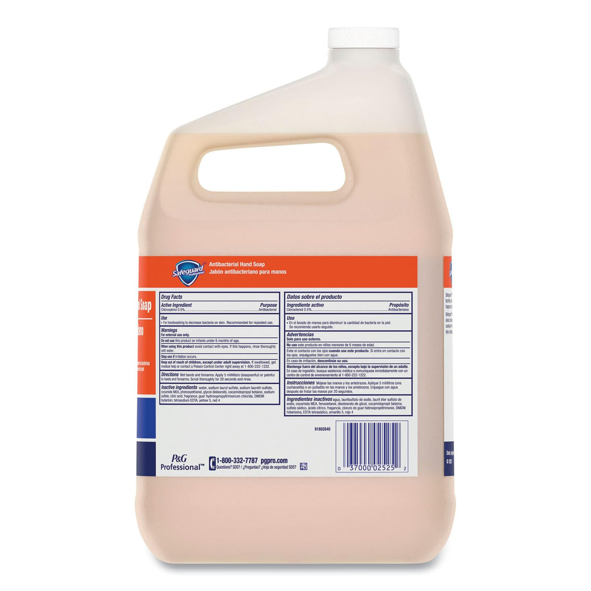 Safeguard 02699 Antibacterial Liquid Hand Soap, 1 Gallon, Case of 2