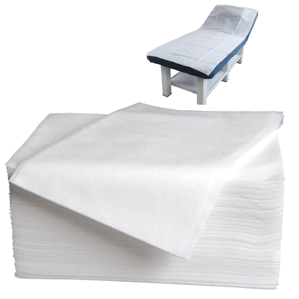 100 Pcs Disposable Waterproof Massage Table Bed Sheets 31.5 x 71 Inch