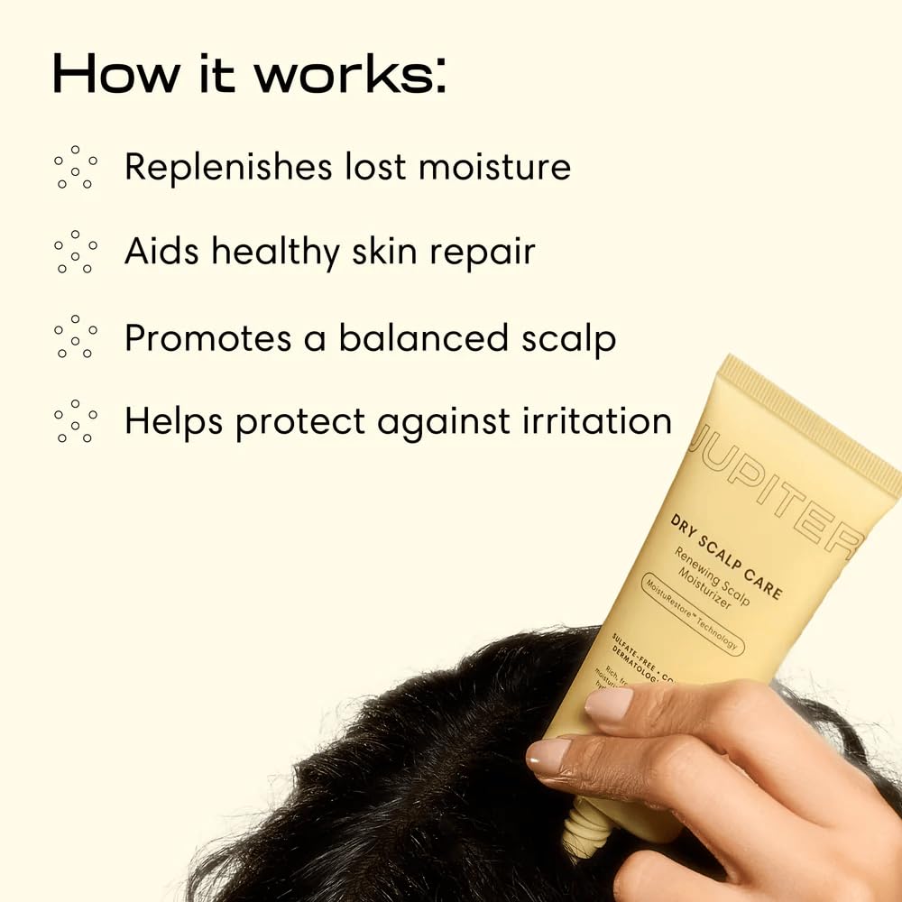 Jupiter Hydrating Scalp Moisturizer, Fragrance-Free Leave-In Hair Care, 2.1 fl oz